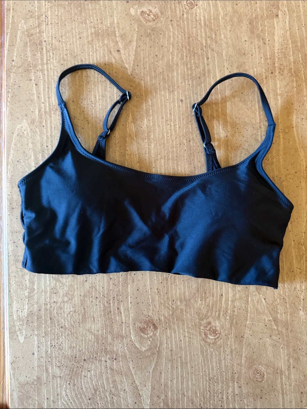 Old Navy Black Bikini Top with Adjustable Straps